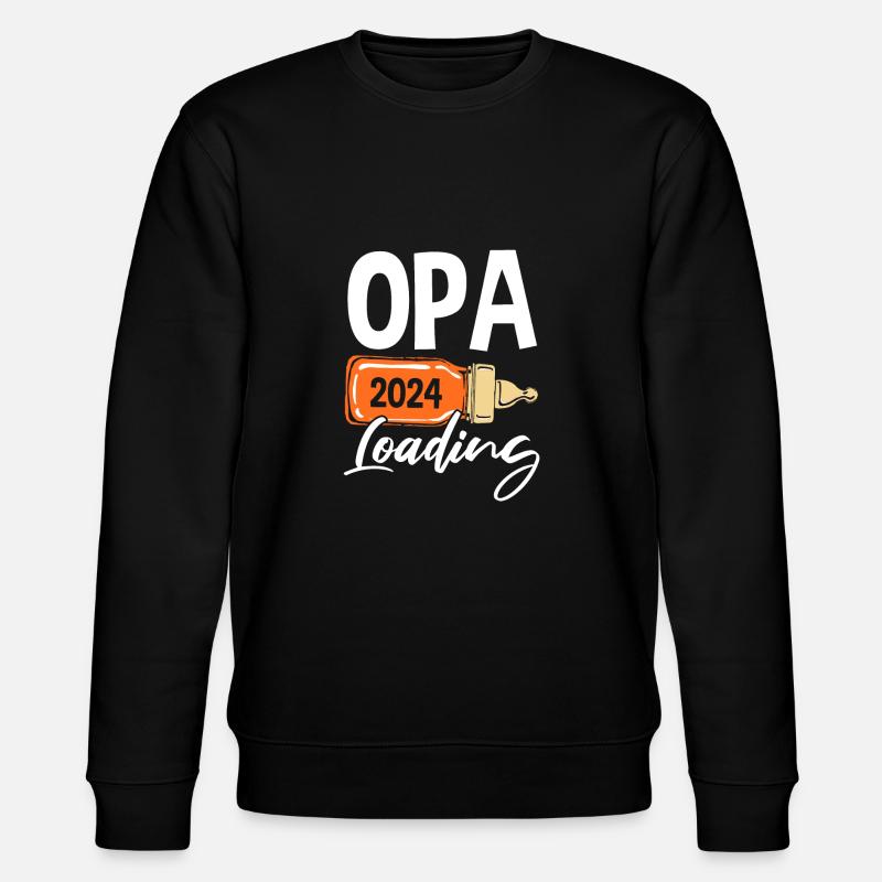 Werdender Opa 2024 - Stanley/Stella Unisex Bio-Sweatshirt CHANGER  - Schwarz