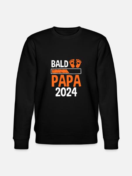 Werdender Papa 2029 - Stanley/Stella Unisex Bio-Sweatshirt CHANGER - Schwarz