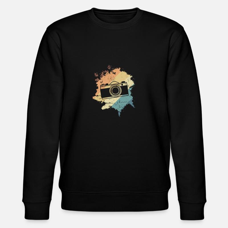 Camera Studio Photographer Camera - Stanley/Stella CHANGER Unisex Organic Sweatshirt - black