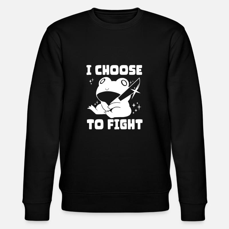 I choose fight - Stanley/Stella Unisex Bio-Sweatshirt CHANGER - Schwarz