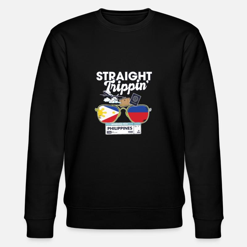 Straight Trippin' Philippines Vacation Tour - Stanley/Stella Unisex Bio-Sweatshirt CHANGER  - Schwarz