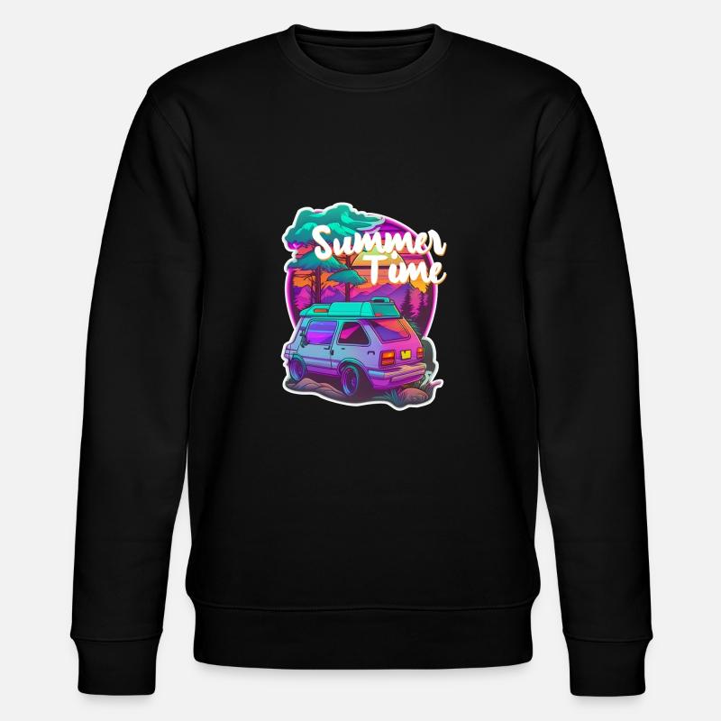 summer time - van life - vacances - Sweat bio CHANGER Stanley/Stella Unisexe - noir