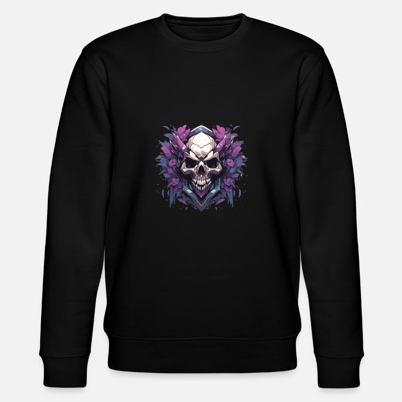 Totenkopf - Stanley/Stella Unisex Bio-Sweatshirt CHANGER  - Schwarz