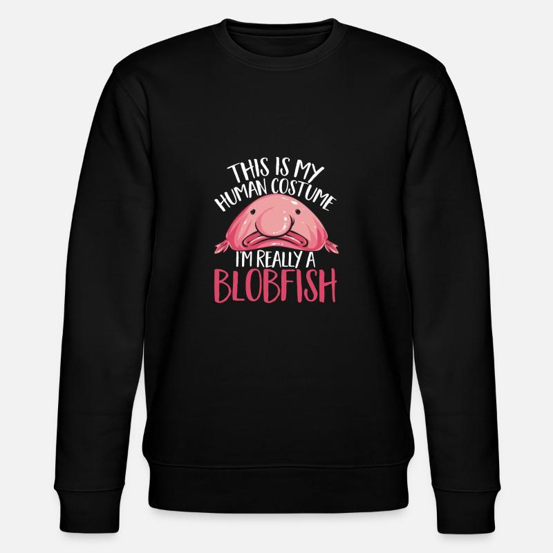 Blobfisch - Stanley/Stella Unisex Bio-Sweatshirt CHANGER  - Schwarz