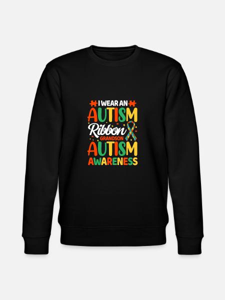 Autism Autistic - Stanley/Stella CHANGER Unisex Organic Sweatshirt - black