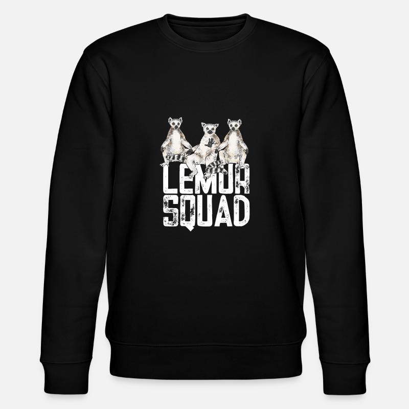 Lemur Catta Katta - Stanley/Stella Unisex Bio-Sweatshirt CHANGER - Schwarz