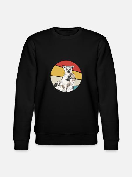 Lemur Catta Ring-tailed lemur - Stanley/Stella CHANGER Unisex Organic Sweatshirt - black