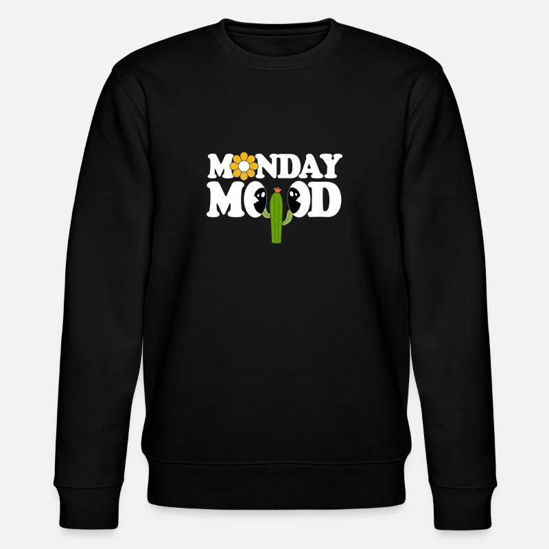 Monday Mood - Stanley/Stella Unisex Bio-Sweatshirt CHANGER  - Schwarz