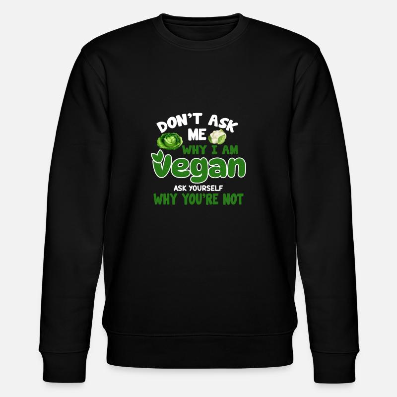 Véganisme végétalien - Sweat bio CHANGER Stanley/Stella Unisexe - noir