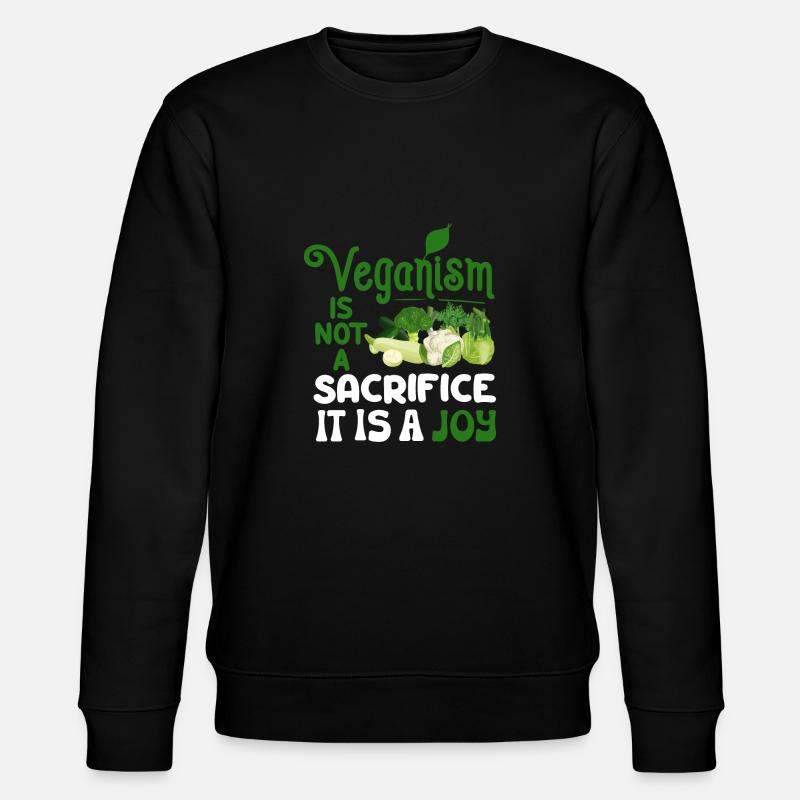 Vegan Veganismus - Stanley/Stella Unisex Bio-Sweatshirt CHANGER  - Schwarz