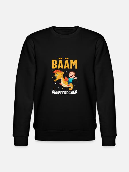 BÄÄM Seepferdchen Geschenk - Stanley/Stella Unisex Bio-Sweatshirt CHANGER - Schwarz
