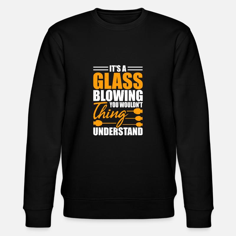 Glasbläser - Stanley/Stella Unisex Bio-Sweatshirt CHANGER  - Schwarz