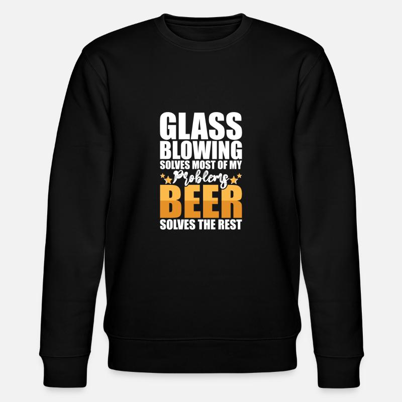 Glasbläser - Stanley/Stella Unisex Bio-Sweatshirt CHANGER  - Schwarz