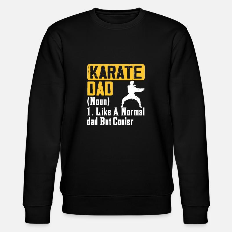 Karate Daddy Father - Stanley/Stella CHANGER Unisex Organic Sweatshirt - black