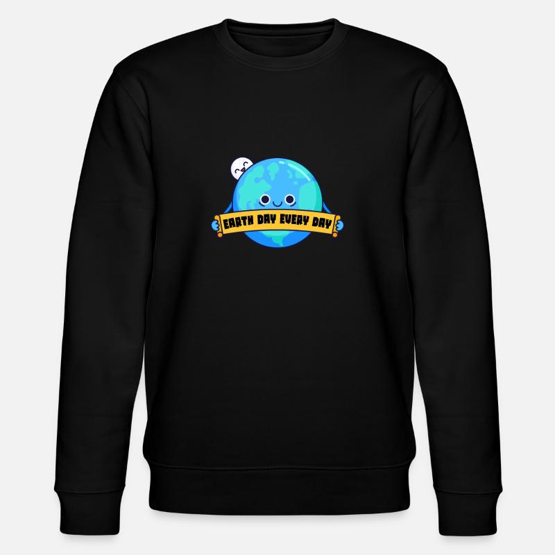 Earth Day Everyday Environmental Awareness - Stanley/Stella CHANGER Unisex Organic Sweatshirt - black