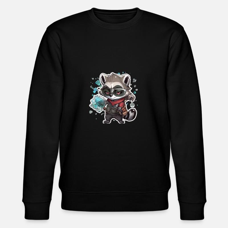 Raton laveur - Sweat bio CHANGER Stanley/Stella Unisexe - noir
