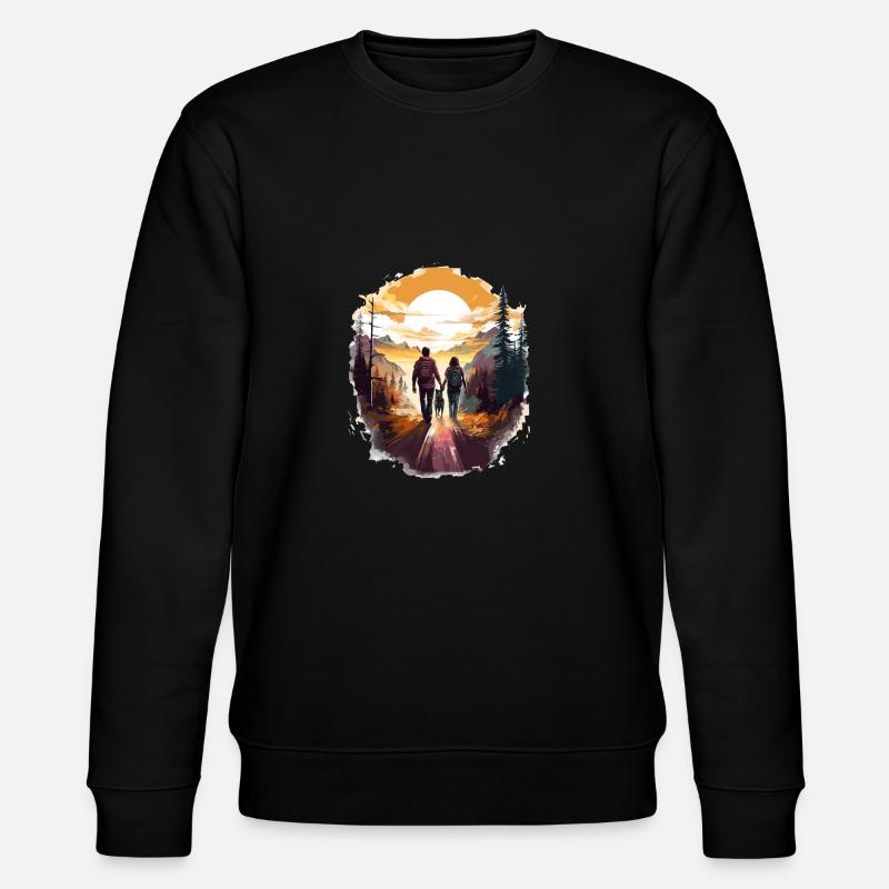 couple avec son chien - Sweat bio CHANGER Stanley/Stella Unisexe - noir