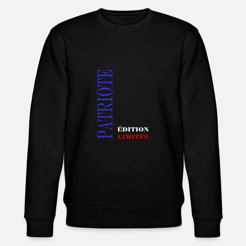Perfekter Patriot - Stanley/Stella Unisex Bio-Sweatshirt CHANGER  - Schwarz