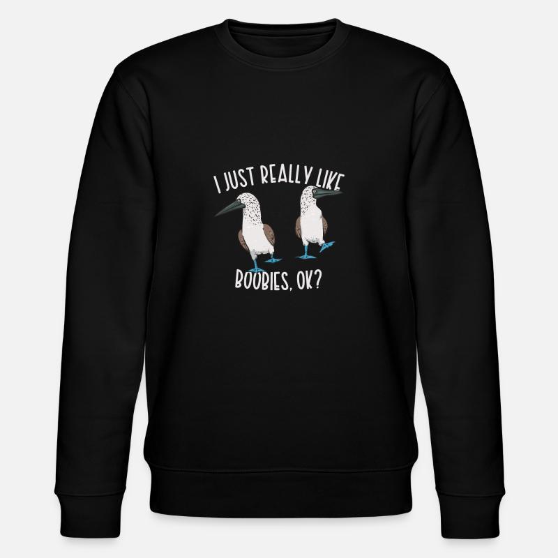 Blaufußtölpel Blue-footed Booby Seevogel - Stanley/Stella Unisex Bio-Sweatshirt CHANGER  - Schwarz
