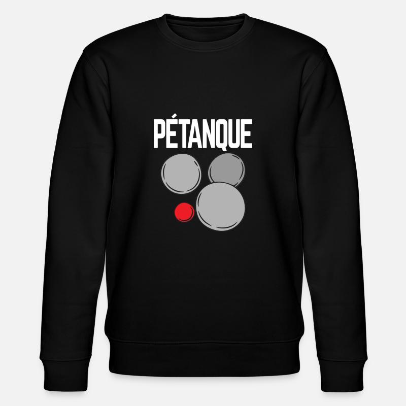 Palle da boule per bouler boules set e bocce - Felpa ecologica unisex CHANGER di Stanley/Stella - nero