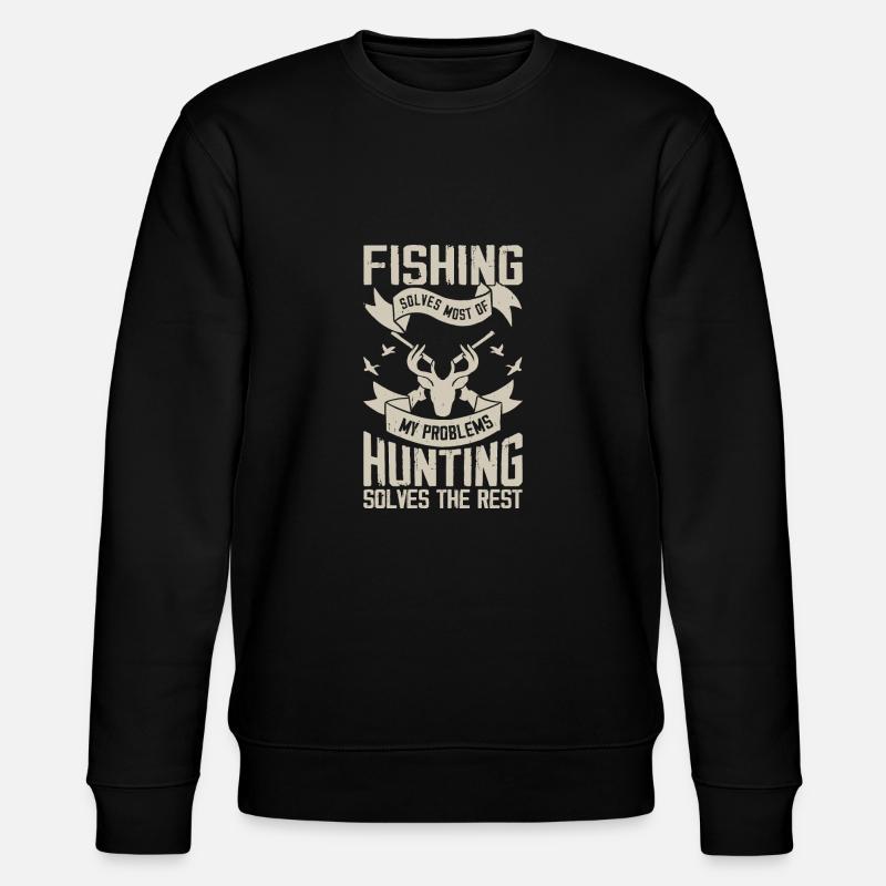 Pêche, pêcheurs, chasseurs, chasse - Sweat bio CHANGER Stanley/Stella Unisexe - noir