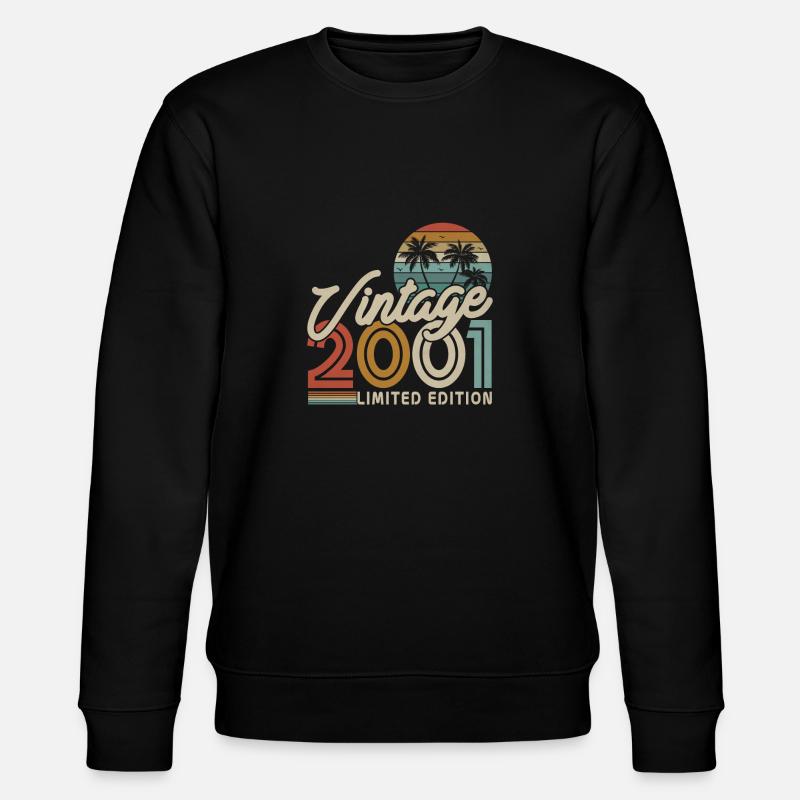 2001 Anniversaire du millésime - Sweat bio CHANGER Stanley/Stella Unisexe - noir