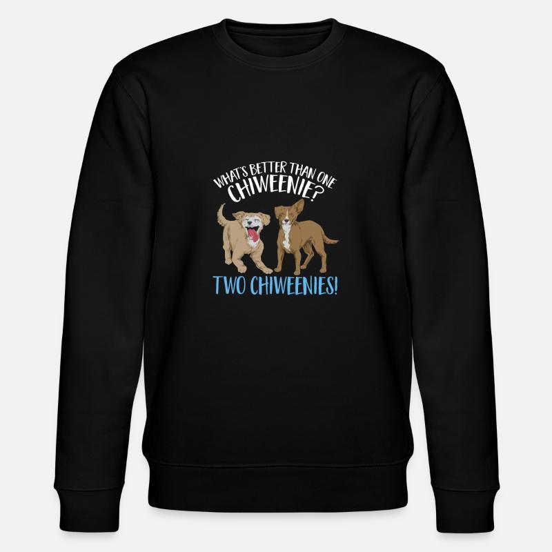 Chiweenie Dog - Stanley/Stella CHANGER Unisex Organic Sweatshirt - black