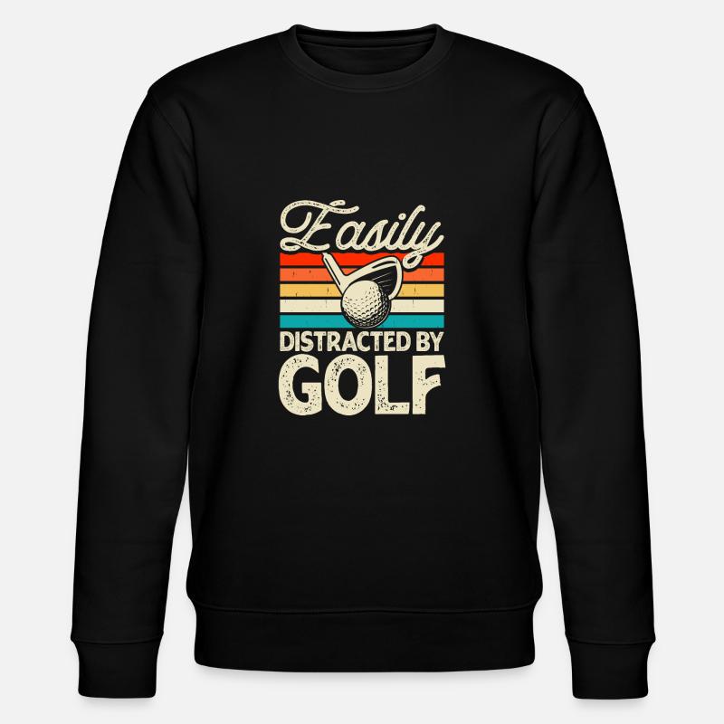 Golf Golfer - Stanley/Stella Unisex Bio-Sweatshirt CHANGER - Schwarz