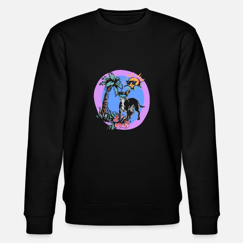 Chiweenie Dog - Stanley/Stella CHANGER Unisex Organic Sweatshirt - black