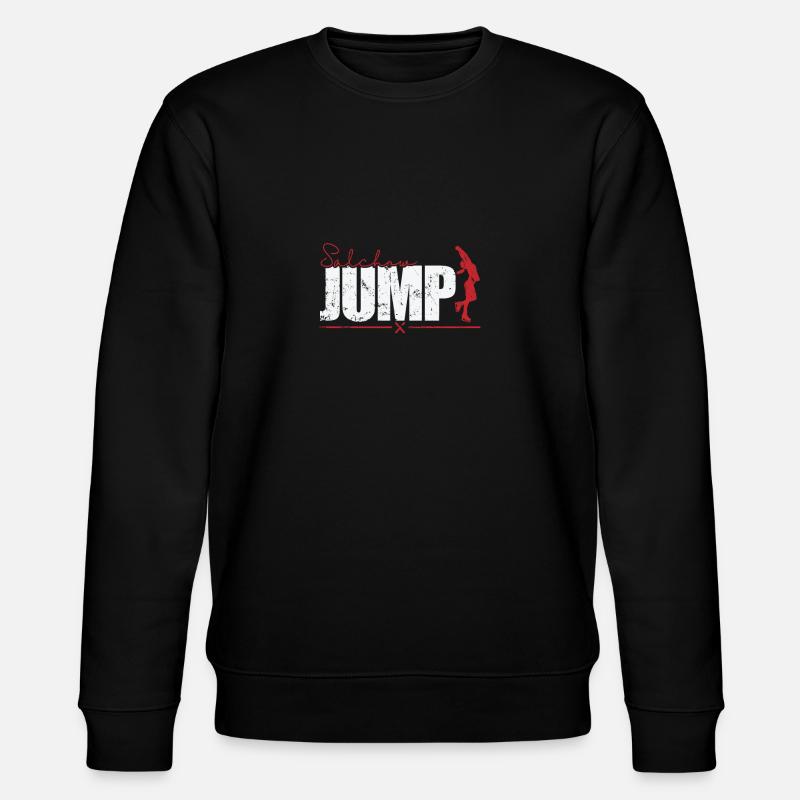 Salchow Jump Eiskunstlauf - Stanley/Stella Unisex Bio-Sweatshirt CHANGER  - Schwarz