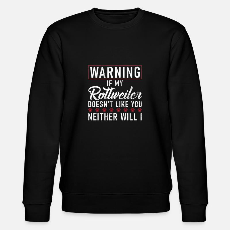 Rottweiler Gifts - Stanley/Stella Unisex Bio-Sweatshirt CHANGER  - Schwarz