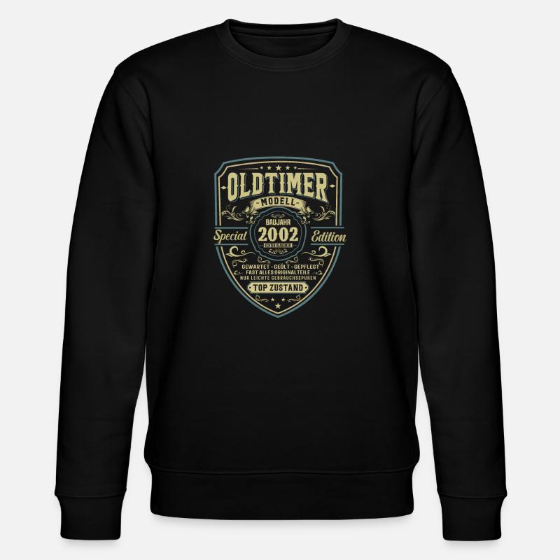 Legendäres Geburtsjahr 2002 - Stanley/Stella Unisex Bio-Sweatshirt CHANGER  - Schwarz