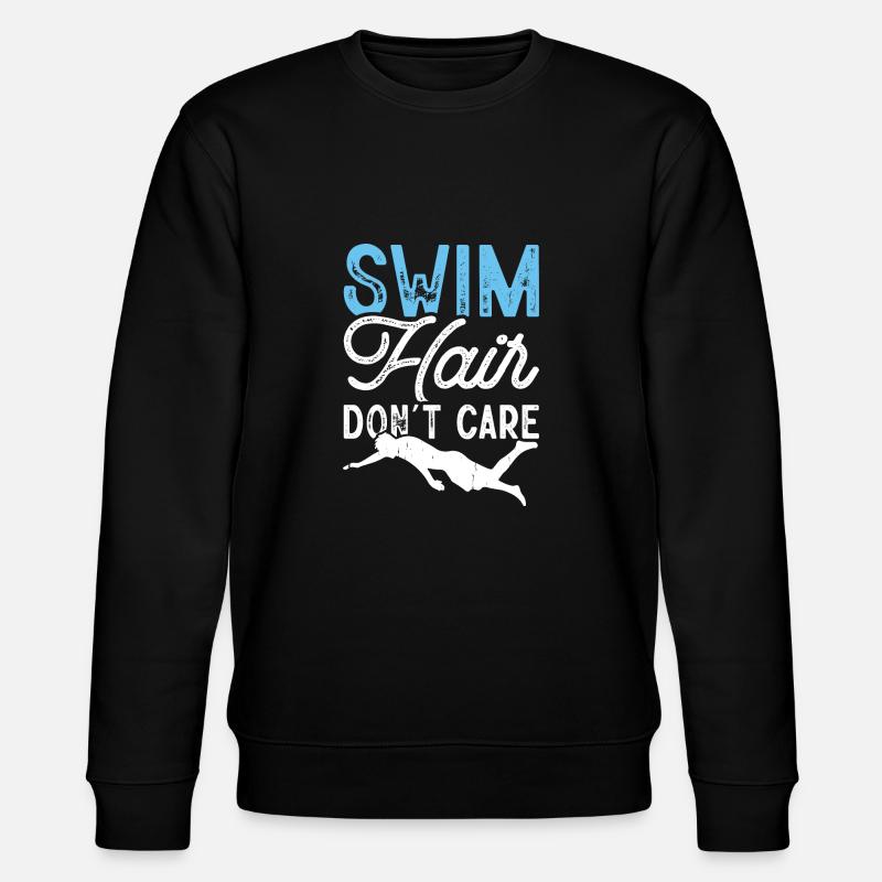 Schwimmen Schwimmer - Stanley/Stella Unisex Bio-Sweatshirt CHANGER  - Schwarz