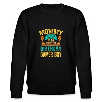 Maman de l’anniversaire Boy Gaming Family Party - Sweat bio CHANGER Stanley/Stella Unisexe - noir - Devant - Nik (191cm) & Marisol (170cm)