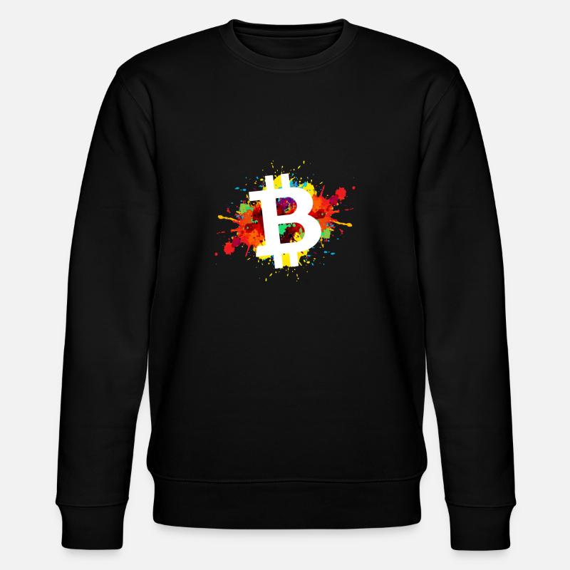 Bitcoin Krypto Kryptowährung - Stanley/Stella Unisex Bio-Sweatshirt CHANGER - Schwarz