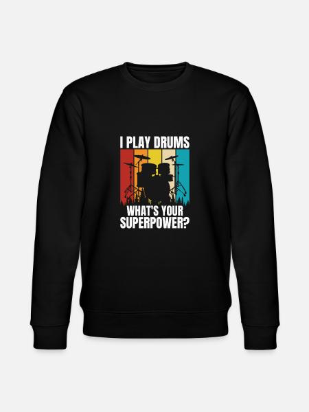 Drums Drummer Drummer - Stanley/Stella CHANGER Unisex Organic Sweatshirt - black