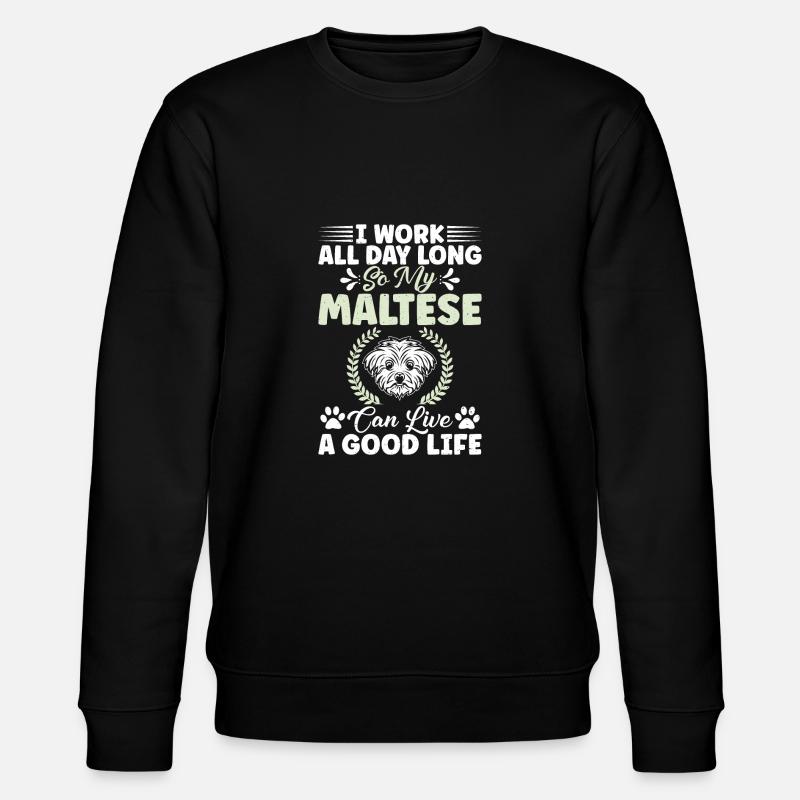 Cadeaux de propriétaire maltais - Sweat bio CHANGER Stanley/Stella Unisexe - noir