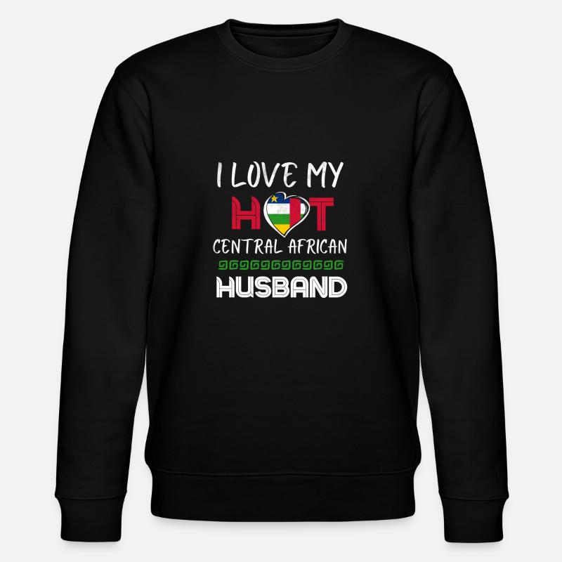 Funny Central African Husband - Stanley/Stella Unisex Bio-Sweatshirt CHANGER - Schwarz