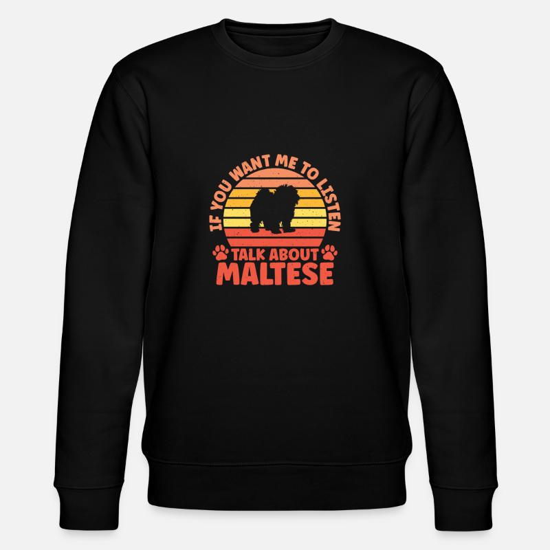 Cadeaux de propriétaire maltais - Sweat bio CHANGER Stanley/Stella Unisexe - noir