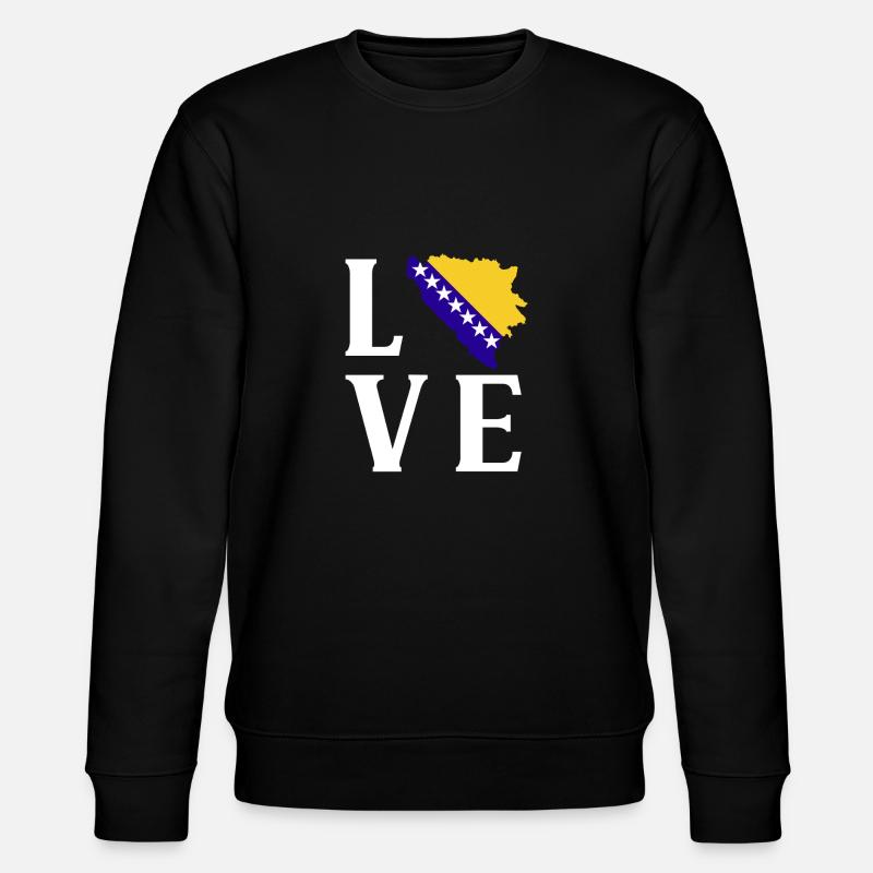 Bosnie-Herzégovine Drapeau Bosnie - Sweat bio CHANGER Stanley/Stella Unisexe - noir