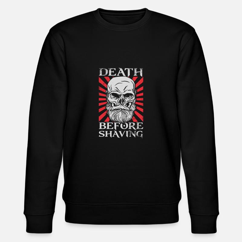 Beard Lover Bearded Man Death - Stanley/Stella Unisex Bio-Sweatshirt CHANGER  - Schwarz