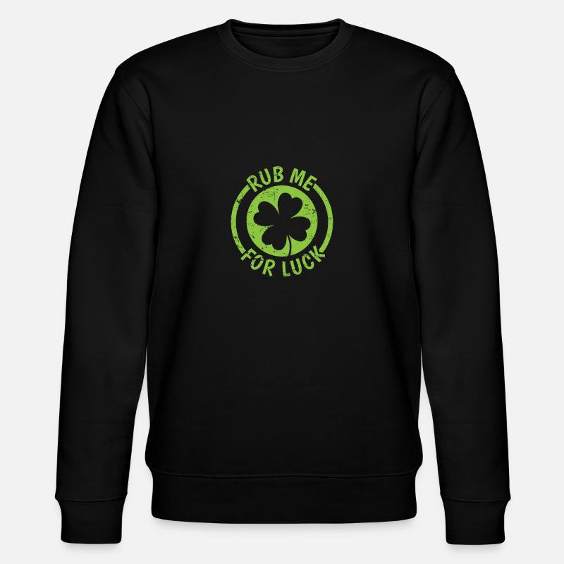 Frottez-moi pour la chance Saint-Patrick - Sweat bio CHANGER Stanley/Stella Unisexe - noir