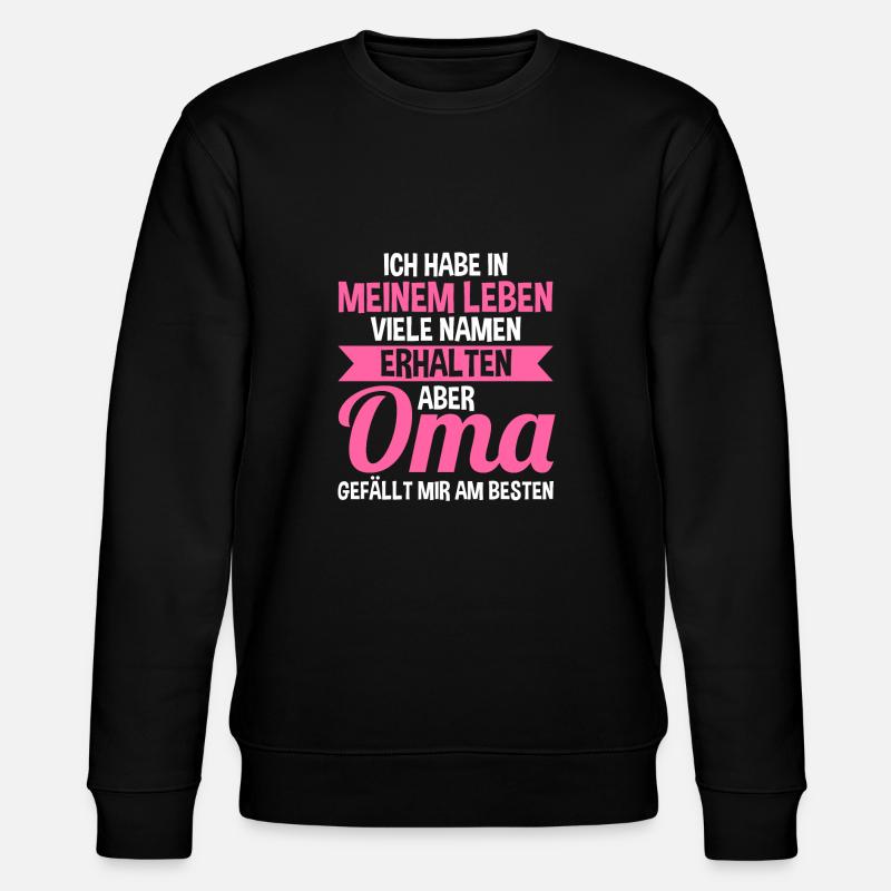 Großmutter Oma - Stanley/Stella Unisex Bio-Sweatshirt CHANGER  - Schwarz