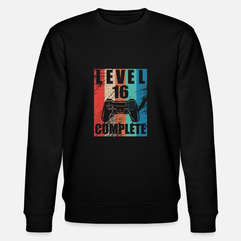 Niveau 16 complete - Sweat bio CHANGER Stanley/Stella Unisexe - noir