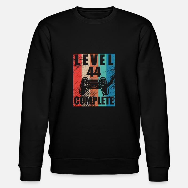 Level 44 abgeschlossen - Stanley/Stella Unisex Bio-Sweatshirt CHANGER  - Schwarz