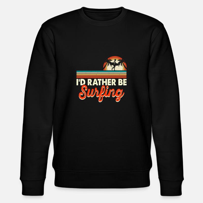 Surfer Surf - Sweat bio CHANGER Stanley/Stella Unisexe - noir
