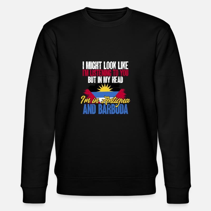 Drapeau d’Antigua-et-Barbuda - Sweat bio CHANGER Stanley/Stella Unisexe - noir