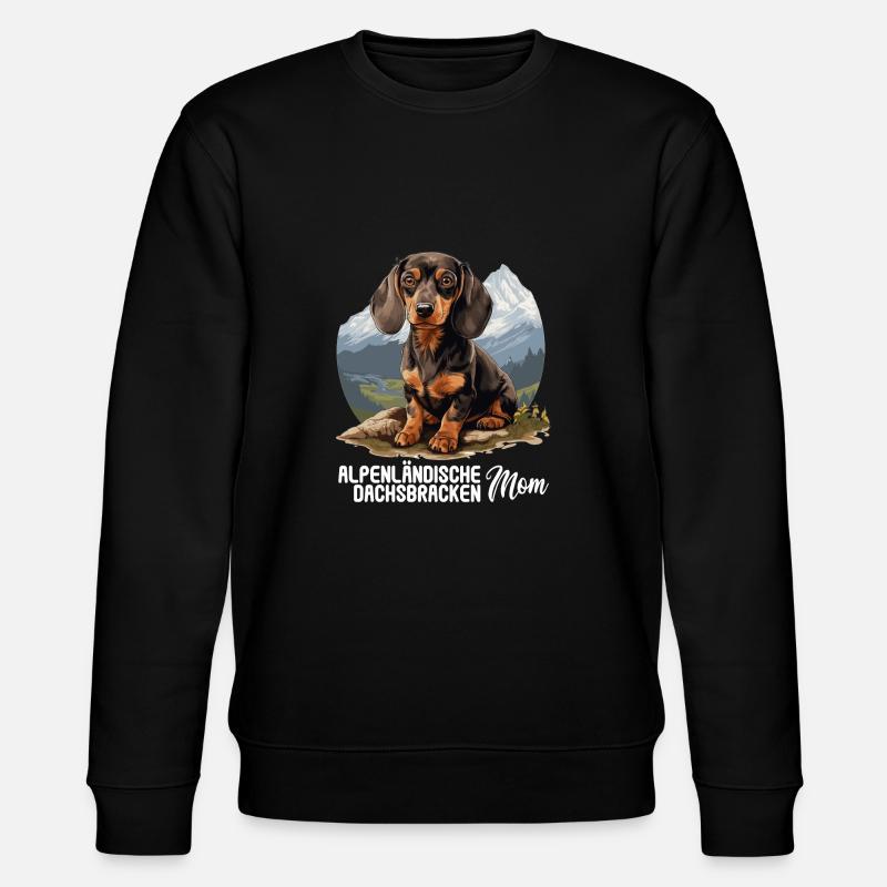 Alpenländische Dachsbracke - Stanley/Stella Unisex Bio-Sweatshirt CHANGER  - Schwarz