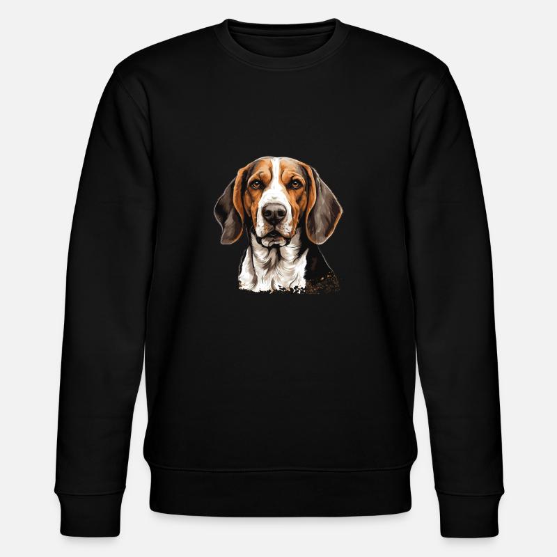 Hund American Foxhound - Stanley/Stella Unisex Bio-Sweatshirt CHANGER  - Schwarz