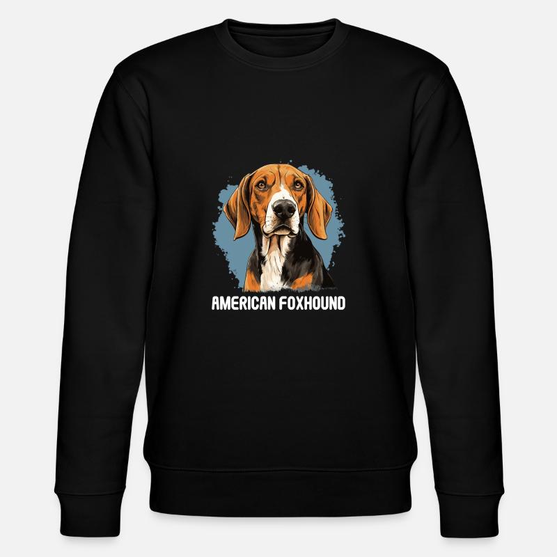Chien American Foxhound - Sweat bio CHANGER Stanley/Stella Unisexe - noir